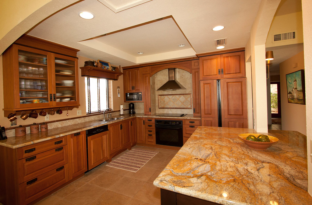 Spacious commercial kitchen main view